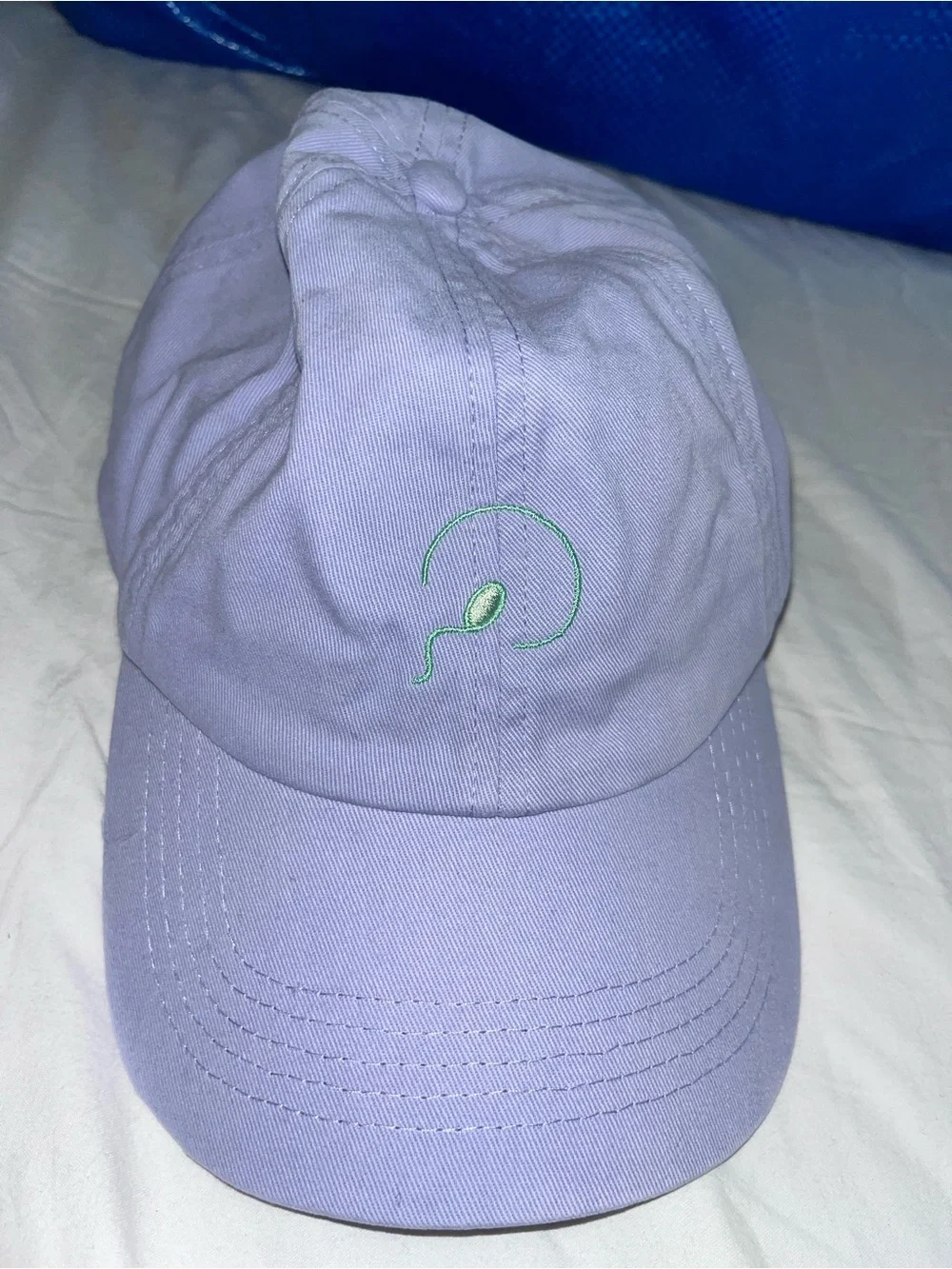 GAP Lavender Baseball Cap with Green Embroidery